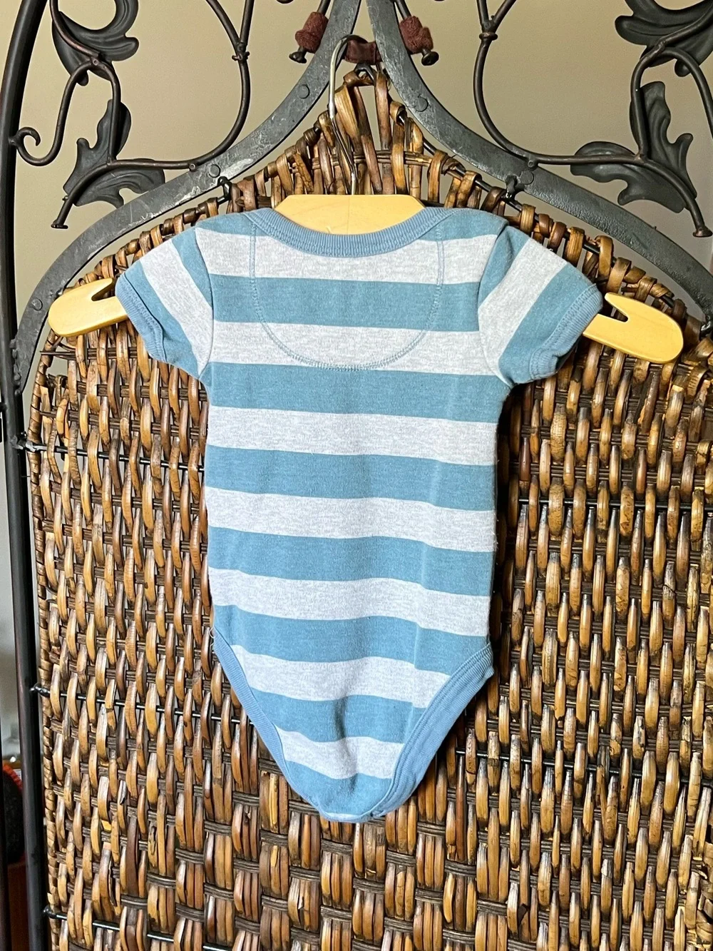 Pact Newborn Organic Cotton Striped Onesie